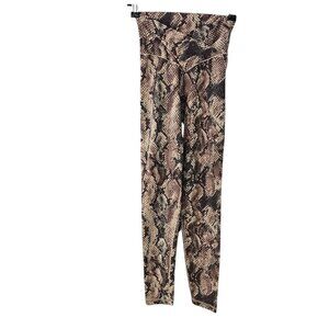 Aerie Real Me 7/8 Leggings, Crossover Waist, Snake Print, Soft, Stretchy, Size S